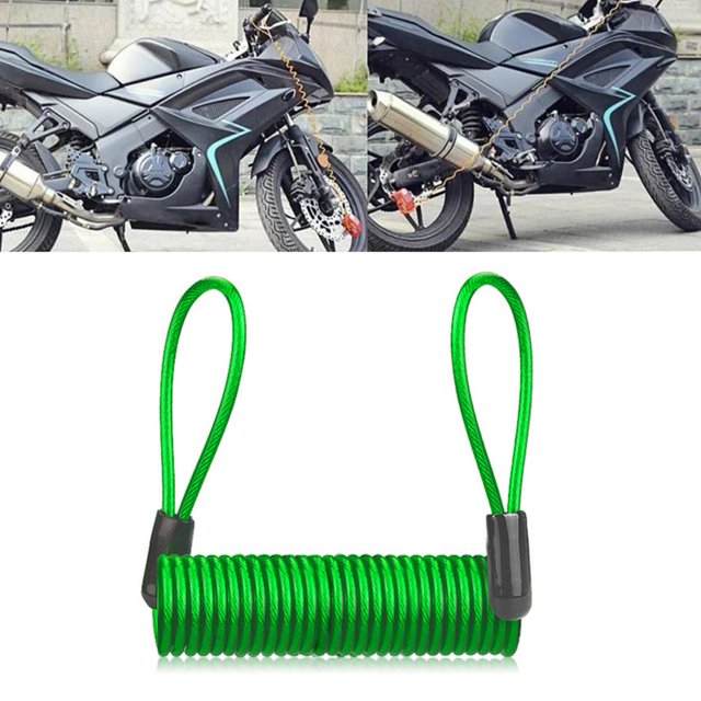 Disc Lock Reminder Minder Disk Cable Coil Motorcycle Motorbike Scooter Security
