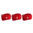 thumbnail image 4 of tamizeot Sac de Rangement d'Urgence Randonnée Pilules Organisateur de Cotons-Tiges Étui de Transport Rouge 3Ensemble, 4 of 6