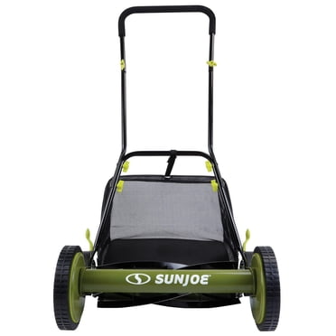 Sun Joe MJ501M Manual Reel Mower w/ Grass Catcher, 18 Inch