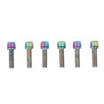 thumbnail image 2 of Stem Screws Professional Bike Handlebar Stem Screws 6pcs Mountain Bike Accessory PVD Coating, 2 of 7