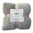 thumbnail image 2 of RYRDWP Soft Warm Plaid Fleece Bed Blanket Large Mesh Flannel Blankets Thick Breathable, 2 of 2