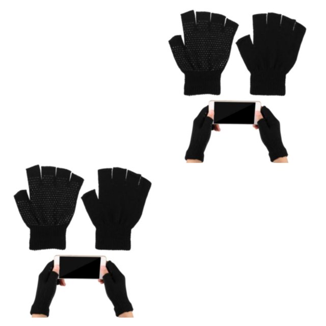 Thinsony Cotton Women Fingerless Mittens For Winter Soft And Comfortable Outdoor Activities Practical 2Set