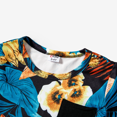 thumbnail image 3 of PatPat Family Matching Floral Panel T-shirt and Floral Ruched Drawstring Side Strap Dress Sets, 3 of 5