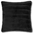 thumbnail image 1 of Bouclair Cougar Black Faux Fur Decorative Throw Pillow, 1 of 6