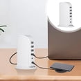 thumbnail image 1 of Wuztai 30W Fast Charger, Multi Interface USB Charger with 4 USB Ports 2 Type-C Ports, Desktop Stand Up Charging Station for Phones Tablets Multiple Devices, 1 of 6