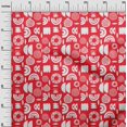thumbnail image 3 of oneOone Tissu en Coton Flex Magenta Abstrait pour Robe Tissu Imprimé au Mètre 40 Pouces de Large, 3 of 4