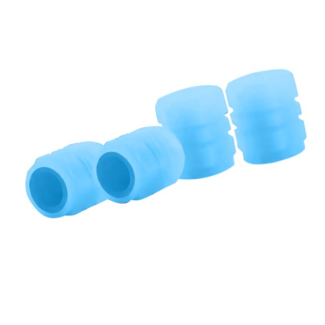 4PCS Night Glowing Wheel Nozzle Rubber Valve Caps, Luminous Tire Valve Stem Caps for Car, Sturdy and Easy to Install, Suitable for Various Vehicles, Safety and Beauty with Lighting