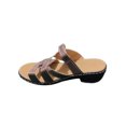 thumbnail image 3 of UKAP Girls Sandals Wedge Sole Slippers Open Toe Slides Everyday Soft Gray 5.5, 3 of 9