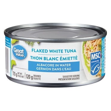 Great Value Flaked White Tuna, Albacore in Water