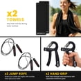thumbnail image 2 of MotionGrey Adjustable Dumbbells 5 to 52.5 LBs, Free High Strength Hand Grip Included,Jump Ropes and Towels 15 Weight Settings DumbBell, Anti-Slip Metal Handle Haltère for Exercise (Set of 2), 2 of 9