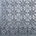 thumbnail image 1 of Tuile de Plafond en Faux Étain PVC à Coller 2'x2', Argent, Échantillon, 1 of 4