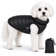 thumbnail image 2 of Pet Life 63BKXL Manteau pour Chien Matelassé Ultra-Peluche Thermique, Noir - Très Grand, 2 of 5