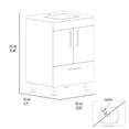 thumbnail image 3 of FM FURNITURE Otello Engineered Wood Single Bathroom Vanity in Black, 3 of 7