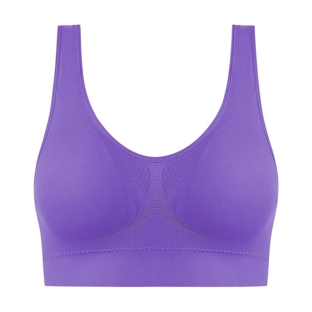 Timegard Plus Size Bras for Women Wireless High Support Breathable Comfort Daily Seamless Bralette