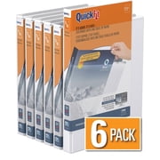 QuickFit® View Binder, Round Ring, 6 Pack, 5/8"