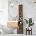 thumbnail image 2 of HOMCOM 73" Tall Bathroom Cabinet Narrow Bathroom Storage Cabinet, Brown, 2 of 10