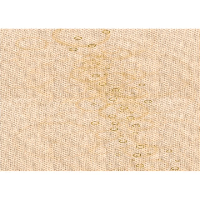 Ahgly Company Tapis d'Intérieur Lavables en Machine Rectangle Transitionnel Orange Jaune, 7' x 9'