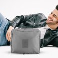 thumbnail image 2 of Waterproof Travel Bag Portable Luggage Handbag with Large Capacity (Gray), 2 of 9