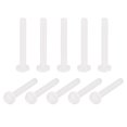 thumbnail image 1 of Unique Bargains Nylon Machine Screws, M2x16mm Slotted Pan Head Fasteners Bolts, White 25Pack, 1 of 4
