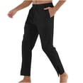 thumbnail image 3 of Styesk Men's Pants Men's Sports And Leisure Running Fast Drying Loose And Breathable Solid Color Drawstring Outdoor Fitness Pants, 3 of 9