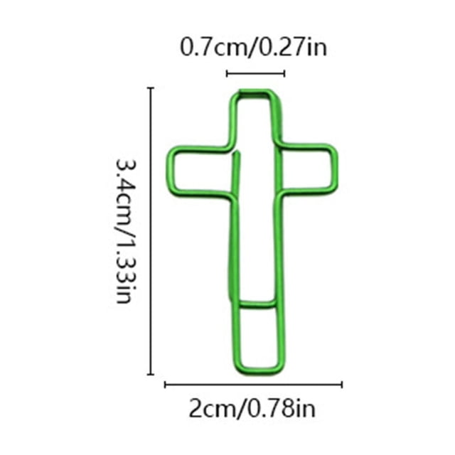 PEONAVET Paper Clip Macaroon Crosspaper Clip Creatives Office Paper Clip