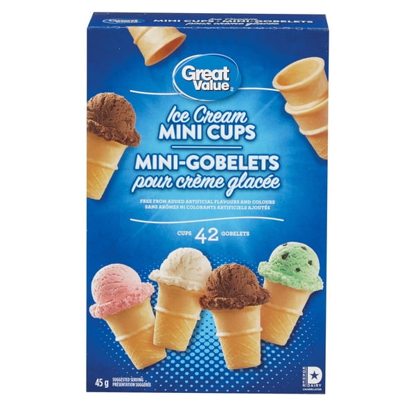 Great Value Mini-Gobelets pour Crème Glacée