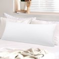 thumbnail image 1 of PiccoCasa Washed Microfiber Body Pillowcases Soft Envelope White 20" x 60", 1 of 7