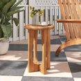 thumbnail image 4 of Gymax 14'' Round Mahogany Accent Table Farmhouse End Table w/ Round Tray Top, 4 of 10
