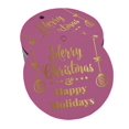 thumbnail image 1 of Inkdotpot Pack Of 100 Merry Christmas & Happy Holiday Favor Paper Tags Craft Real Gold Foil Hang Tags, 1 of 6