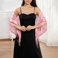 thumbnail image 3 of Elegant Lace Shawl Scarf For Bridal Wedding Evening Gown And Formal Party Versatile Triangle Wrap Wraps 2, 3 of 3