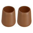 thumbnail image 1 of Unique Bargains 2 Pcs Silicone Fishing Rod Butt Cushion Protector Cap, Large, Brown, 1 of 7