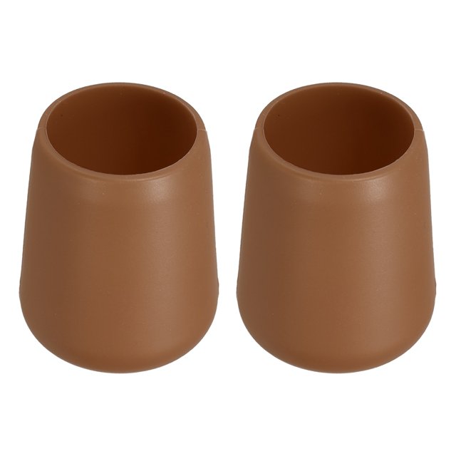 Unique Bargains 2 Pcs Silicone Fishing Rod Butt Cushion Protector Cap, Large, Brown