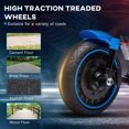 thumbnail image 3 of Aosom Kids Motorcycle, 6V Electric Motorcycle with Single-Button Start Blue, 3 of 4
