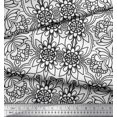 thumbnail image 2 of Soimoi Rayon Fabric Floral & Moroccan Damask Ethnic Print Fabric by The Yard 56 Inch Wide, 2 of 3