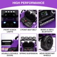 thumbnail image 4 of EDTara 12V Ride On Truck Car, Battery Powered Car w/Remote Control, Spring Suspension, LED Lights, Bluetooth, 3 Speeds, Electric Car for Kids, 4 of 8