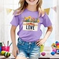 thumbnail image 2 of Pyjama Court Taille 8 pour Filles, T-Shirt à Manches Courtes Imprimé Décontracté pour Enfants, 2 of 4