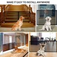 thumbnail image 3 of Dog Gate Mesh Dog Fence For Indoor/Outdoor Safe Pet Dog Gate Safety Enclosure Zipper Style, 3 of 9