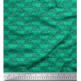 thumbnail image 1 of Soimoi Poly Georgette Fabric Cross Sign & Triangle Geometric Print Fabric by Yard 52 Inch Wide, 1 of 3
