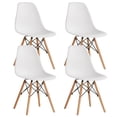thumbnail image 1 of Aykah Chaise de Salle à Manger Moderne Eiffel, Blanche (Ensemble de 4), 1 of 10