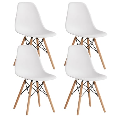 Aykah Eiffel Modern Dining Chair, White (Set of 4)