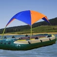 thumbnail image 1 of 2 Person Inflatable Boat for Kayak Canopy Awning Sun Shade Shelter Waterproof Tent, 1 of 9