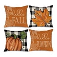 thumbnail image 4 of kurtrusly 4pack/lot Holiday Home With Easy-care Pillowcase Soft Cushion Cover Halloween-13 5Set, 4 of 6
