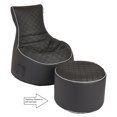 thumbnail image 4 of Sitting Point Swing Modo Tap Black Beanbag Chair, 4 of 5