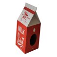 thumbnail image 3 of Maison pour Chat en Carton Forme de Boîte de Lait en Papier Ondulé Lit pour Chats Chatons, 3 of 8
