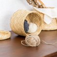 thumbnail image 4 of Woven Seagrass Storage Baskets with Lids Handmade Decorative Storage Baskets for Shelves Toy Gift Cosmetics Organization, 4 of 7
