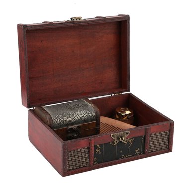 Portable Vintage Storage Box, Wooden Storage Box, For Storing Books Storing Jewelry