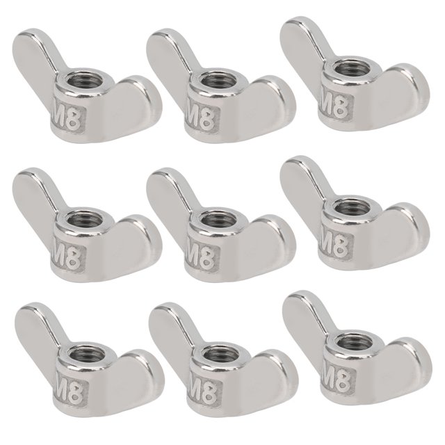 Écrou en Acier Inoxydable, Écrou 10 Pcs Haute Résistance Facile à Utiliser pour Matériel de Fixation