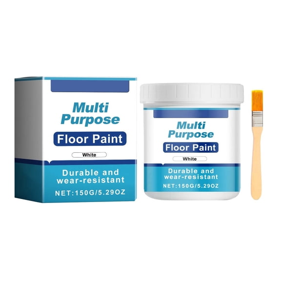 WIFKLSIIPG Multipurpose Floor Paint and Metal Paint Permeation Quick Drying Oil Paint for Floor Refinishing(White)