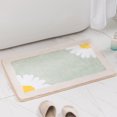 thumbnail image 3 of Becaristey Tapis de Bain Antidérapant et Très Absorbant Résistant à l'Usure et Durable Motif Marguerites Bleu, 3 of 6
