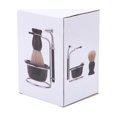 thumbnail image 4 of WIFKLSIIPG Shaving Brush Set Stainless Steel Shaving Stand and Soap Cup Kit for Men, 4 of 7